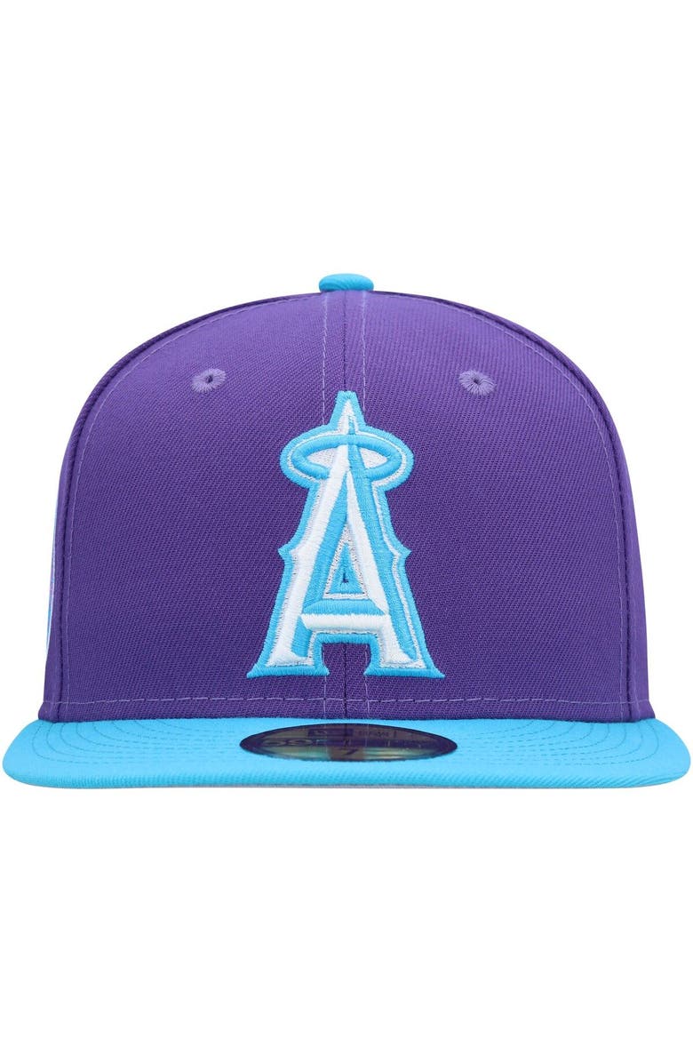 New Era Men's New Era Purple Los Angeles Angels Vice 59FIFTY Fitted Hat, Alternate, color, 