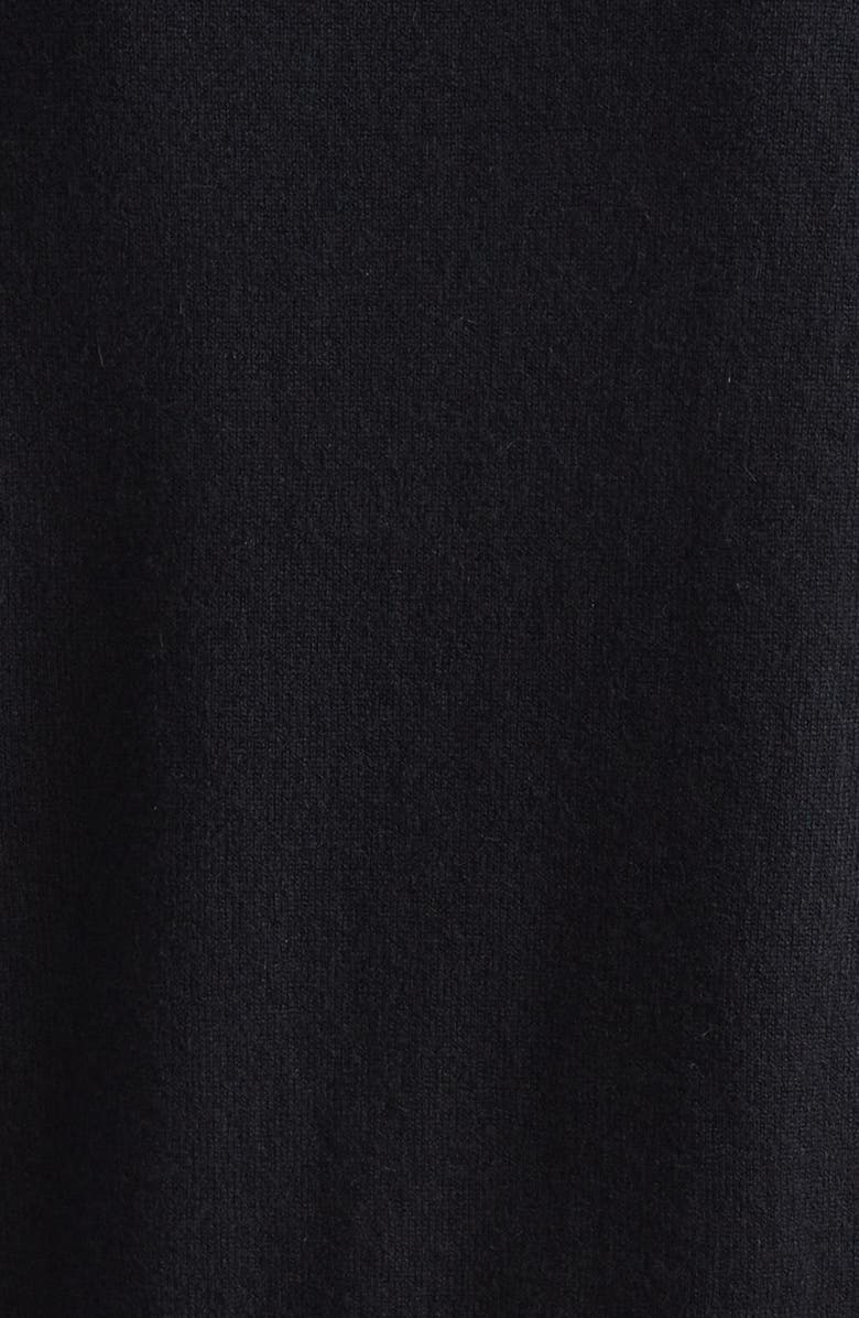 Johnstons of Elgin Iris Cashmere Crewneck Cardigan, Alternate, color, Black