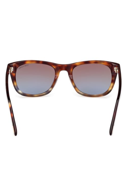 Tom Ford Kendel 54mm Square Sunglasses In Vintage Havana To Light Havana