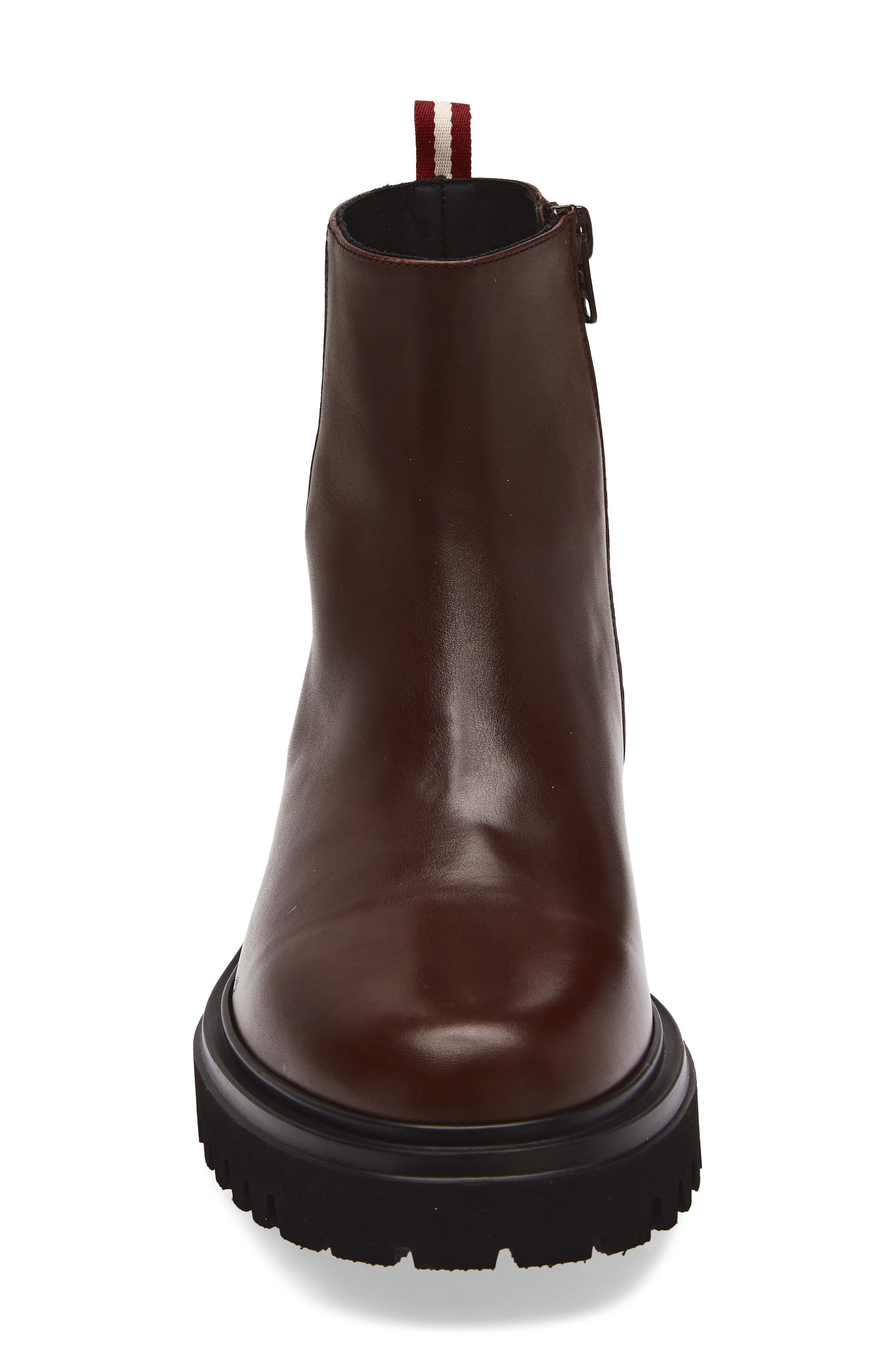 Bally Odran Leather Boot, Alternate, color, Marrone