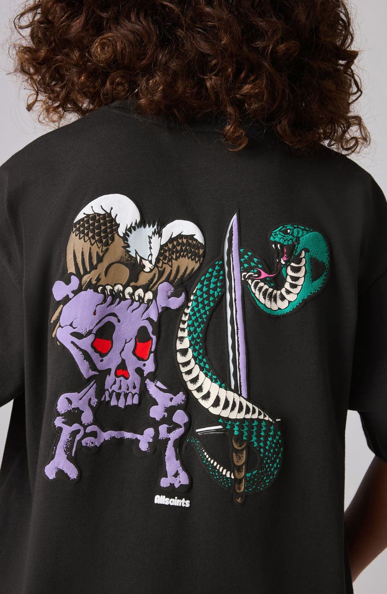 smALLSAINTS by ALLSAINTS Kids' Serpent Cotton Graphic T-Shirt, Alternate, color, 