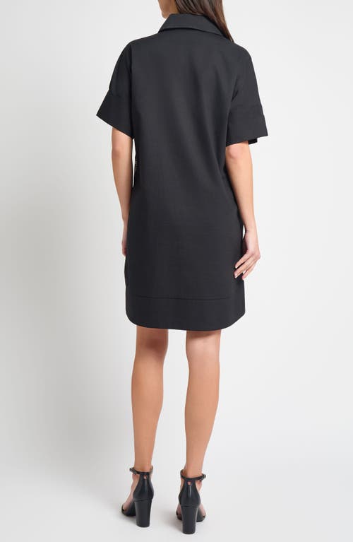 Ming Wang Mixed Media Lace Shift Dress
