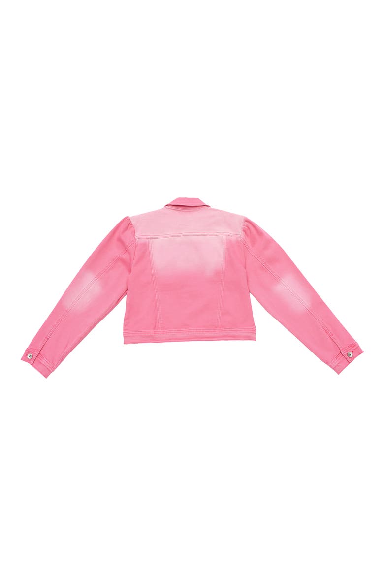 Puff Shoulder Crop Denim Jacket, Alternate, color, RAZ