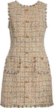 Cinq à Sept Adeline Metallic Bouclé Sheath Dress