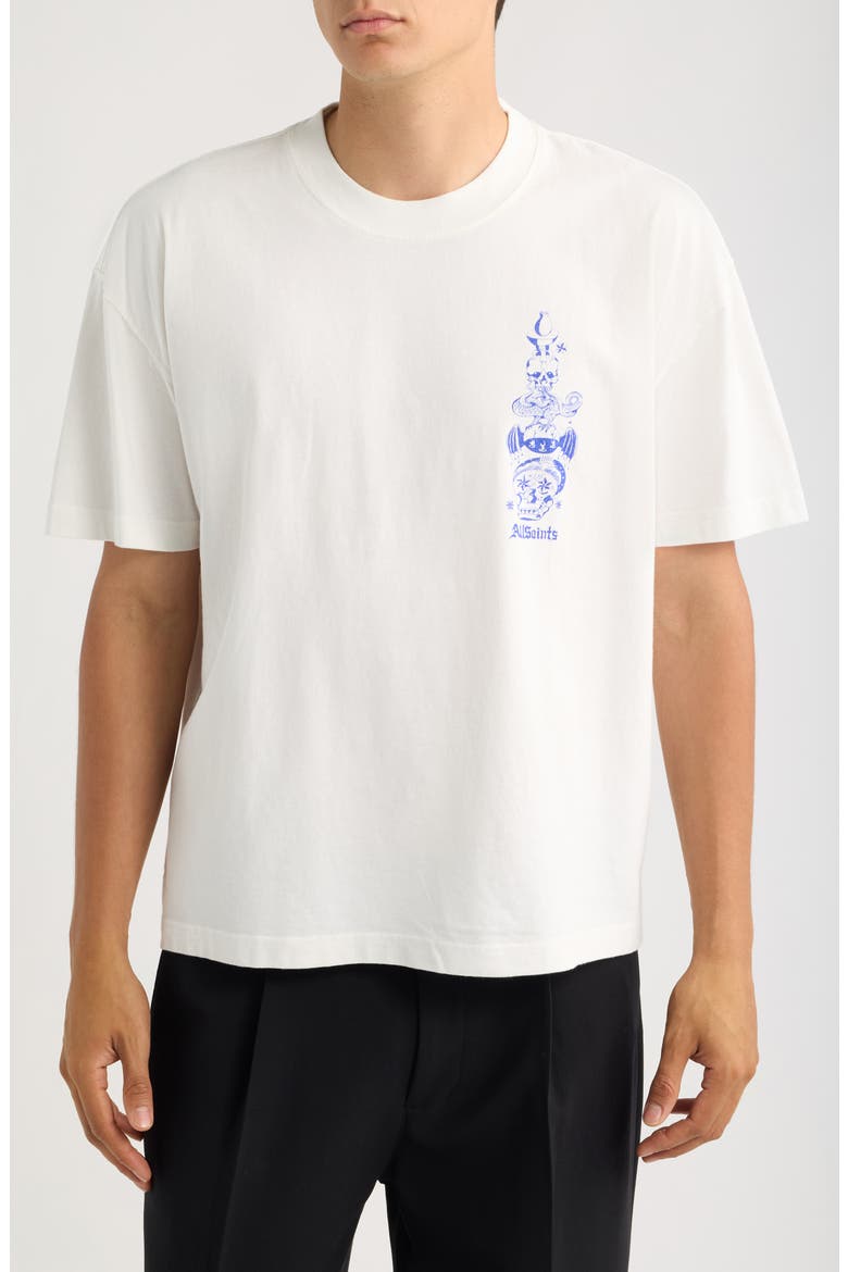 Ignis Graphic Organic Cotton T-Shirt, Main, color, CHALK WHITE
