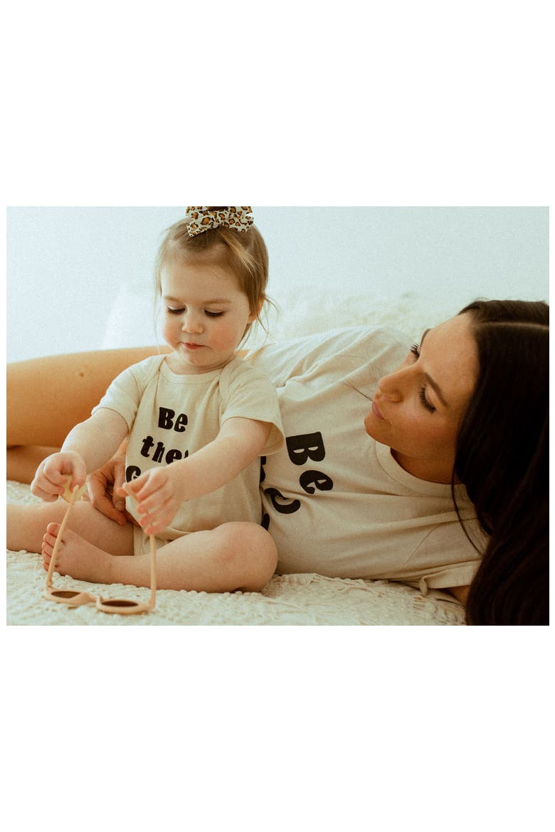 Be The Good Organic Cotton Bodysuit, Alternate, color, NATURAL