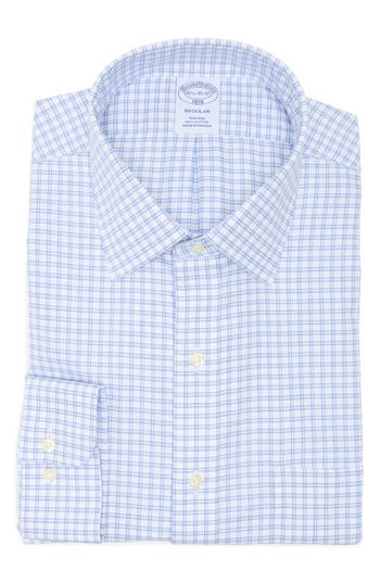 Brooks Brothers Regular Fit Check Non-iron Cotton Button-down Shirt