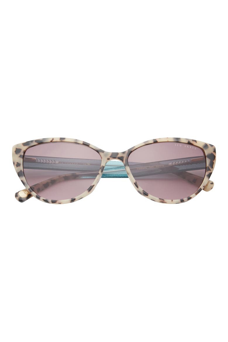 55mm Cat Eye Sunglasses, Main, color, IVORY