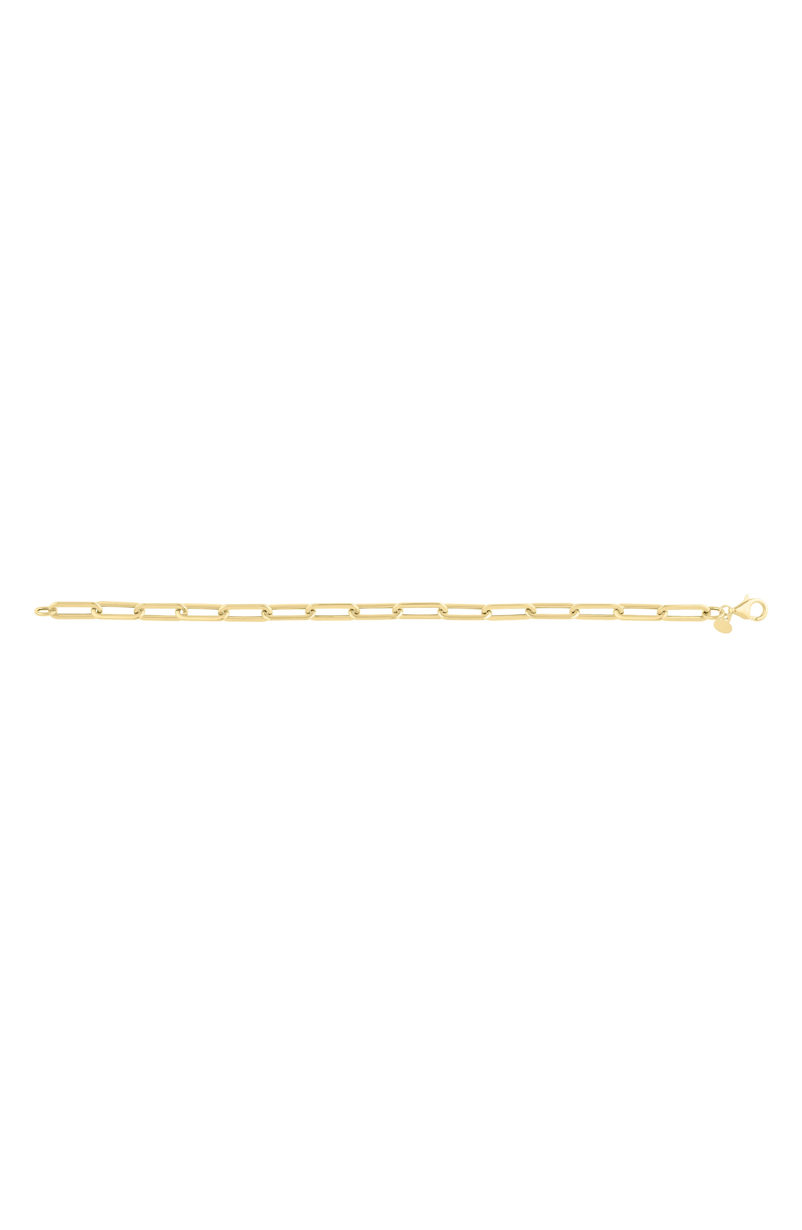 Queen Jewels Paper Clip Chain Bracelet (Women) | Nordstromrack