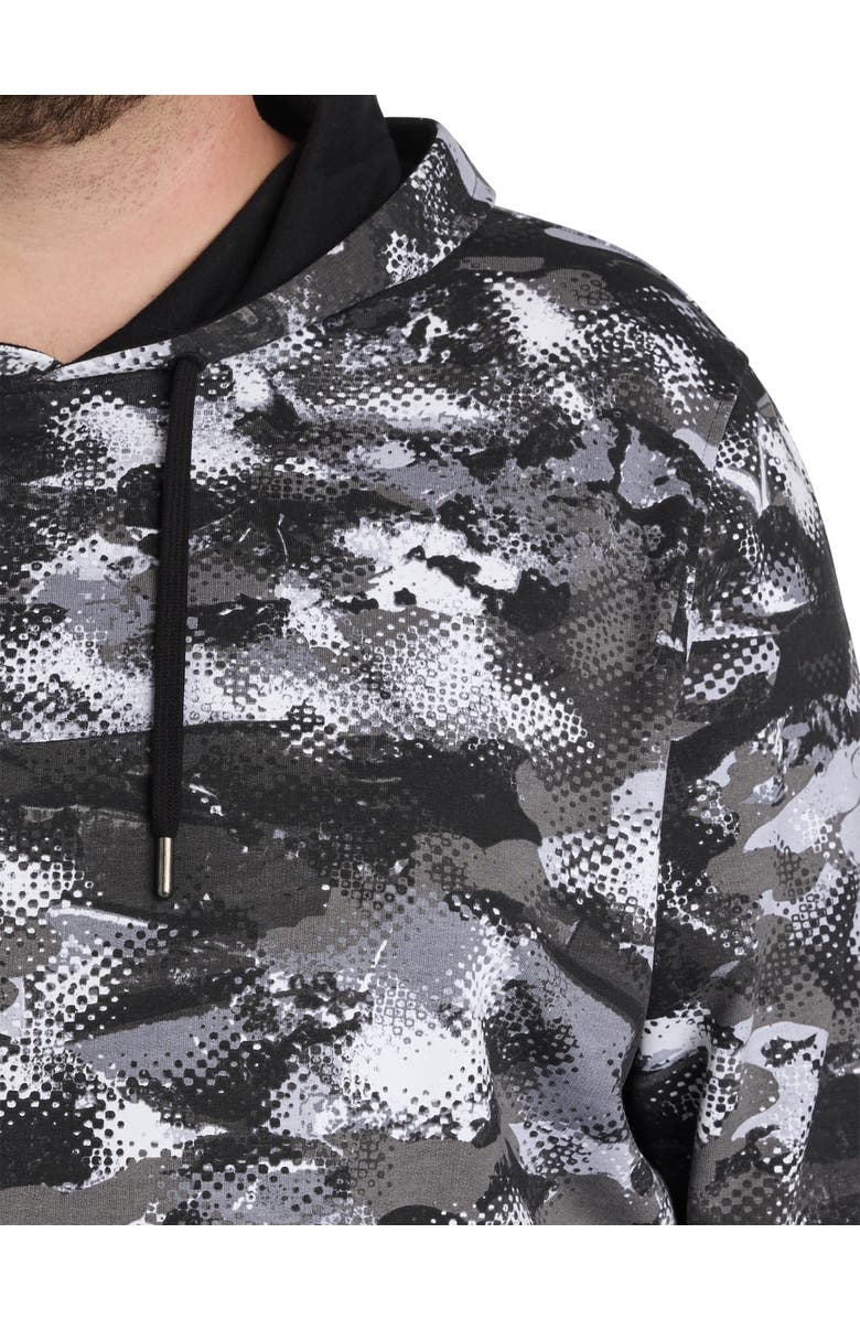 Robert Graham DXL Big & Tall Cordova Hoodie, Alternate, color, Black