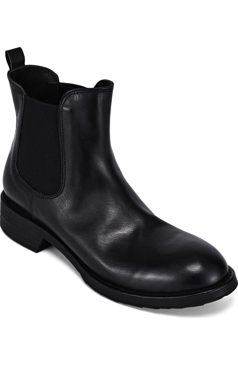 OLD TREND Heritage Genuine Leather Hand Finished Chelsea Boot, Main, color, Black