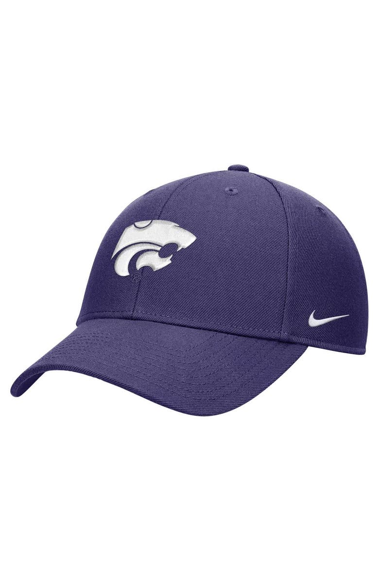 Nike Youth Nike Purple Kansas State Wildcats 2024 Sideline Club Adjustable Hat, Main, color, Purple