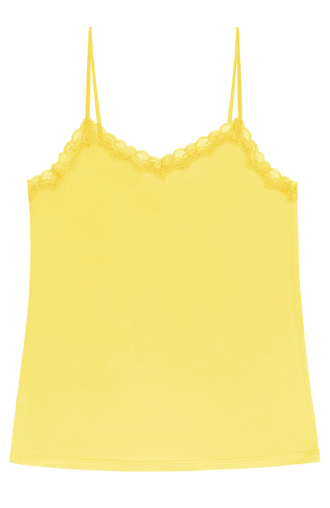 Soft Silk Lace Trim Camisole