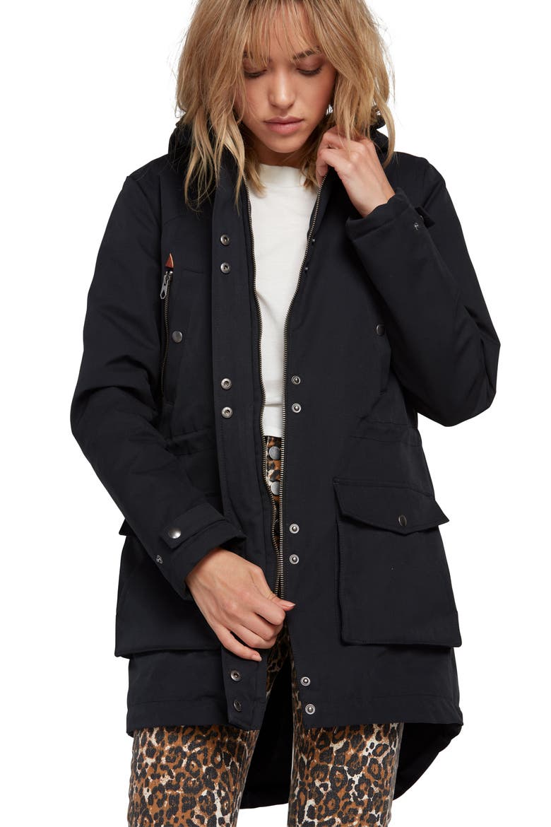 Walk on By 5K Parka, Alternate, color, BLACK