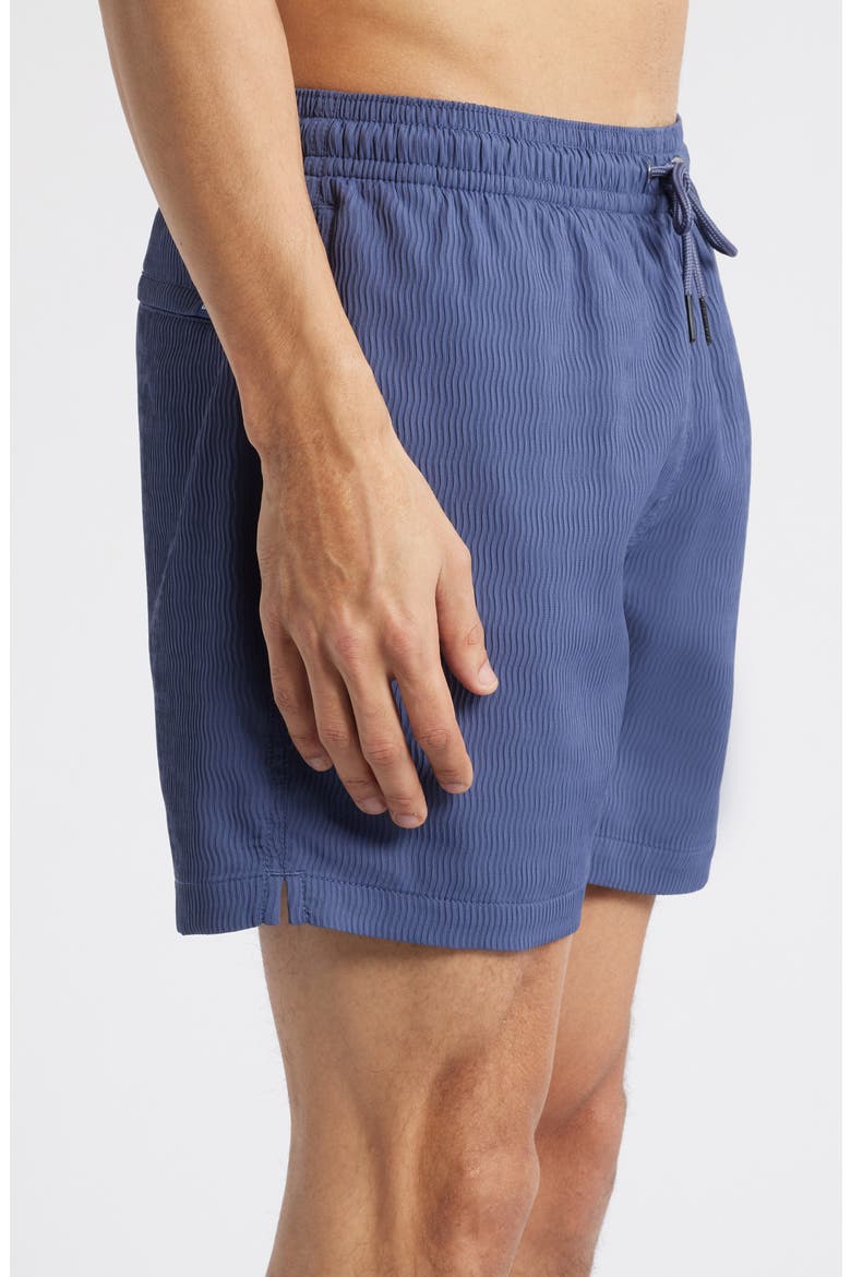 The Sketches 5.5-Inch Ribbed Swim Trunks, Alternate, color, NAVY
