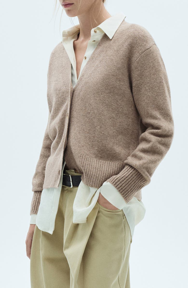 MANGO Marina V-Neck Cardigan, Main, color, 