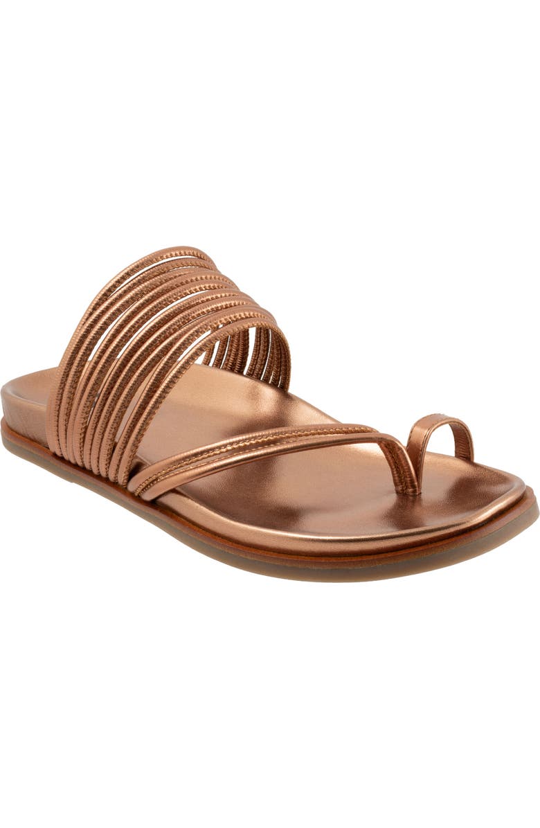 EOS FOOTWEAR Carmella Toe Loop Sandal, Main, color, Copper