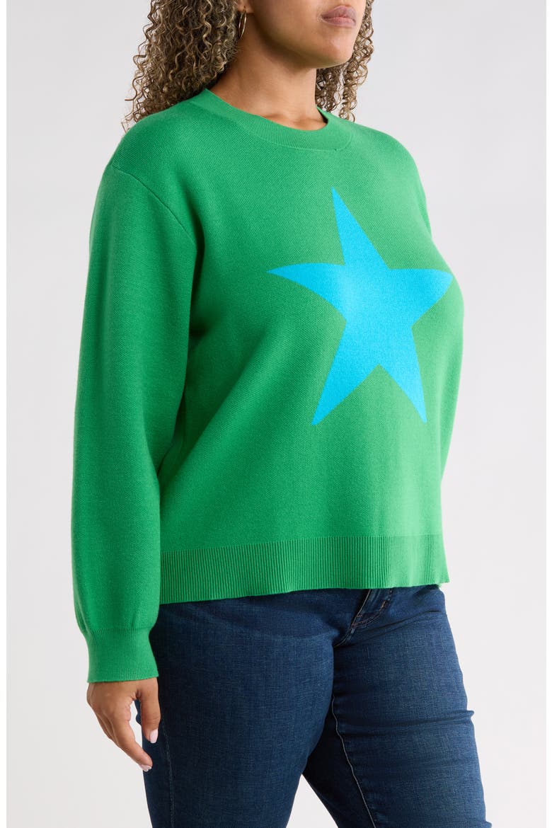 Tavi Star Pullover Sweater, Alternate, color, KELLY-MULTI