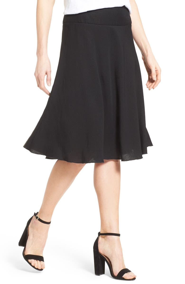 NIC+ZOE Summer Fling Linen Blend Skirt, Alternate, color, 