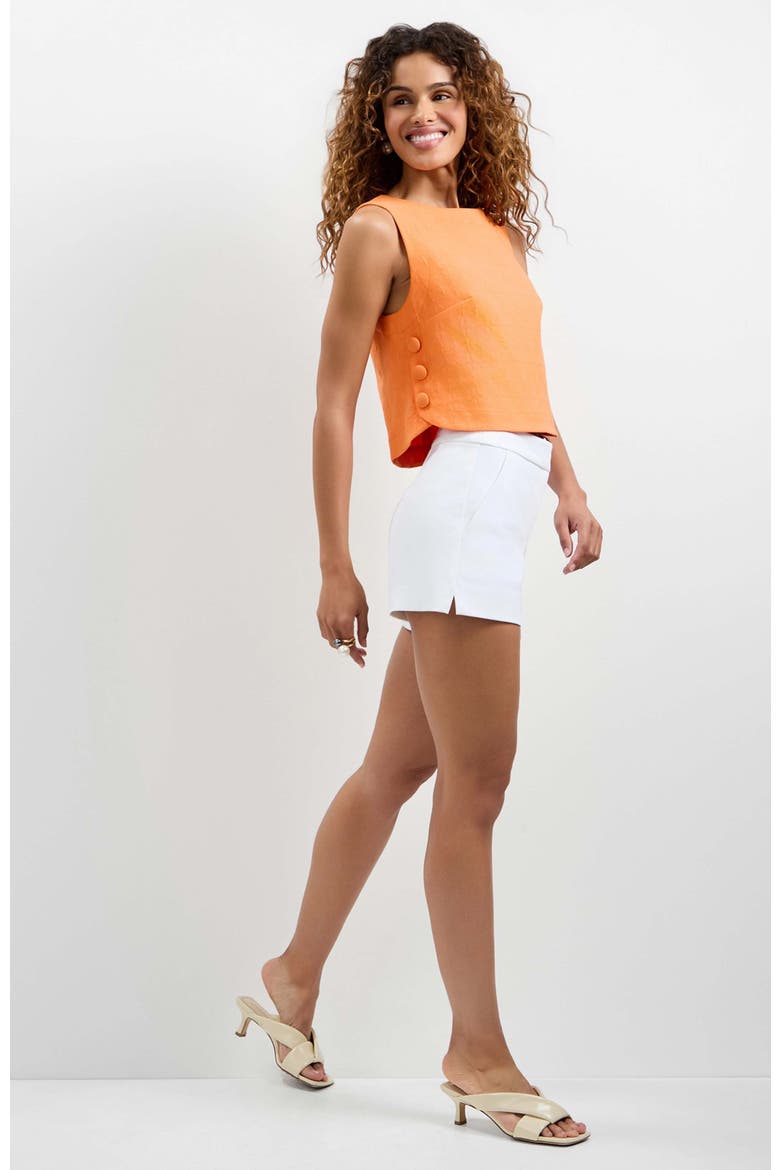 Siara Button Side Top, Alternate, color, Aulenti Orange