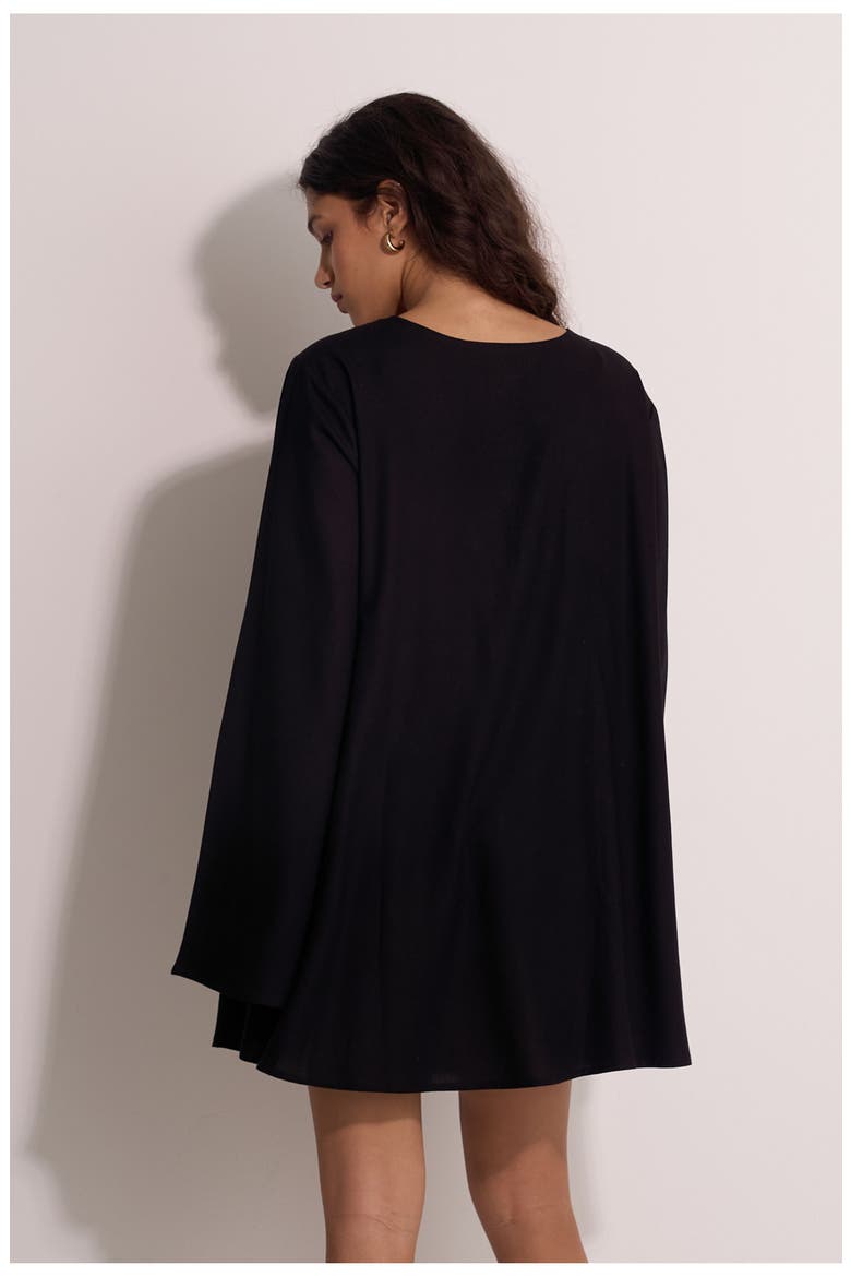 Mist & Sand Mini Dress Cover-Up, Alternate, color, Black