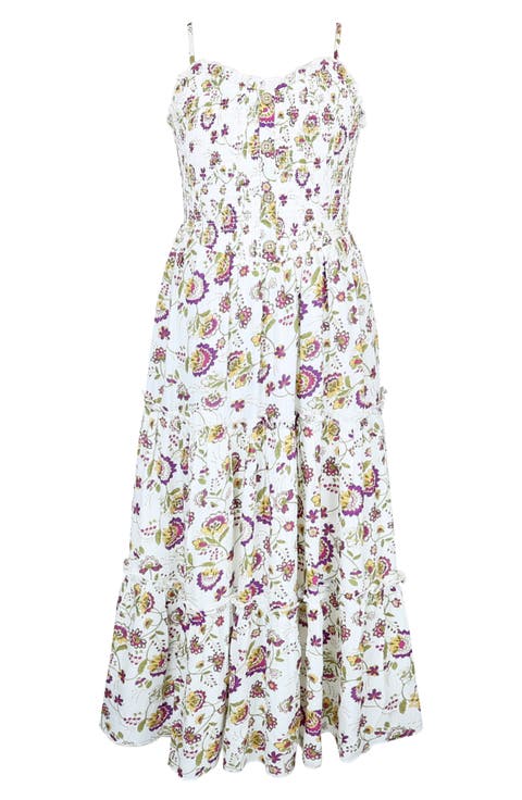 Kids' Floral Tiered Gauze Maxi Dress (Big Kid)