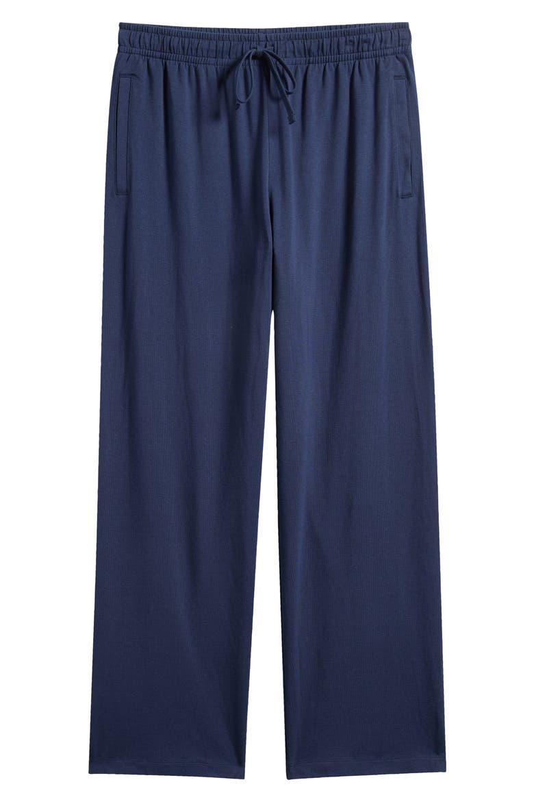 Straight Leg Stretch Lounge Pants, Alternate, color, NAVY