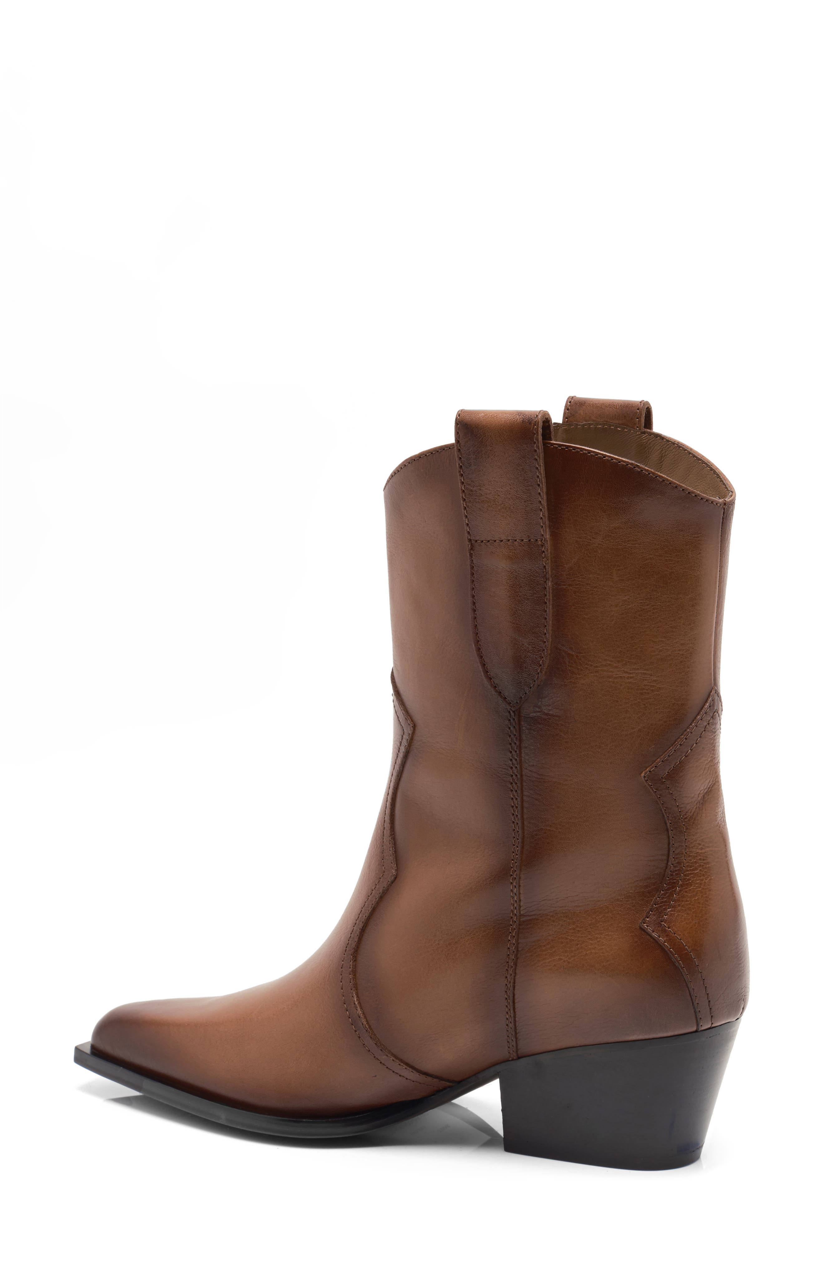 Free People Cat Nap Western Boot, Alternate, color, Saddle Leather