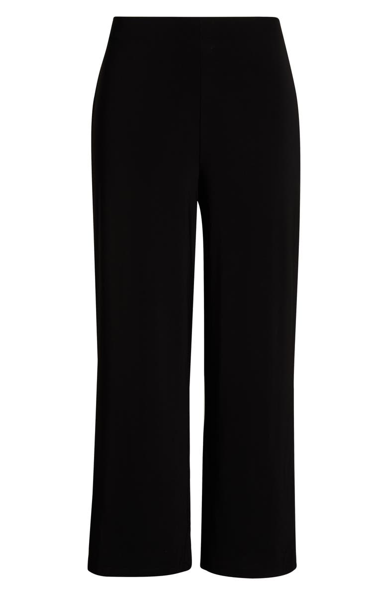 AK ANNE KLEIN Stretch Knit Pull-On Pants, Alternate, color, Anne Black