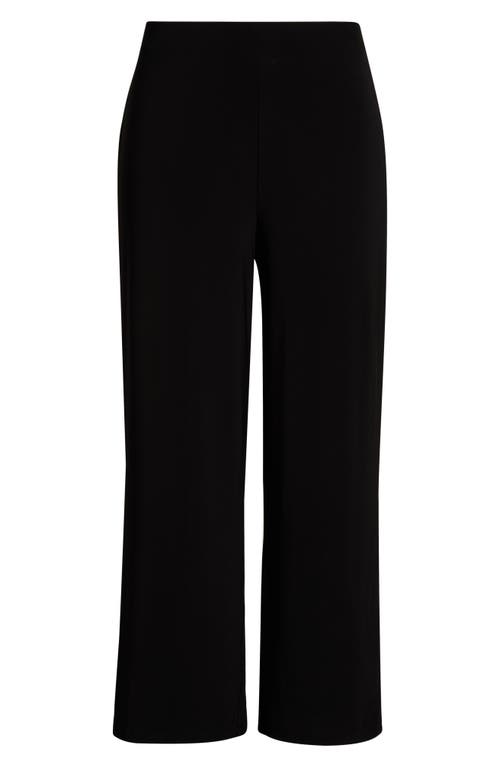 Ak Anne Klein Stretch Knit Pull-on Pants In Black