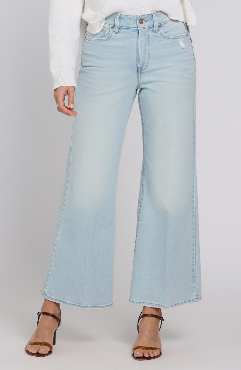 NYDJ Mia Palazzo High Waist Flare Jeans, Main, color, Sky Valley