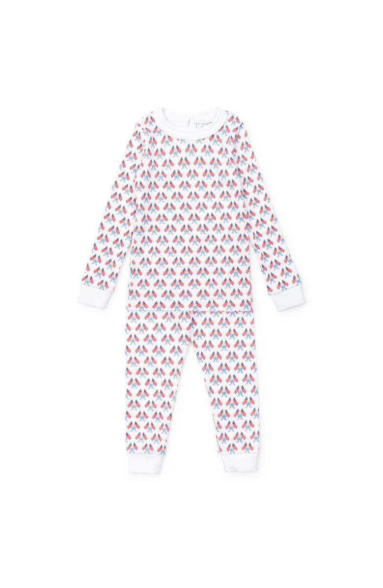 Lila and Hayes Ava Girls' Pajama Pant Set, Main, color, Stars, Stripes, And Bows