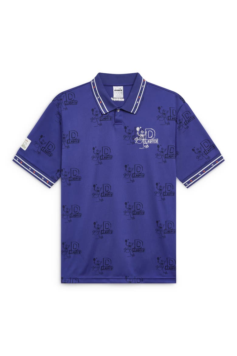 Legacy Embroidered Piqué Polo, Alternate, color, NAVY