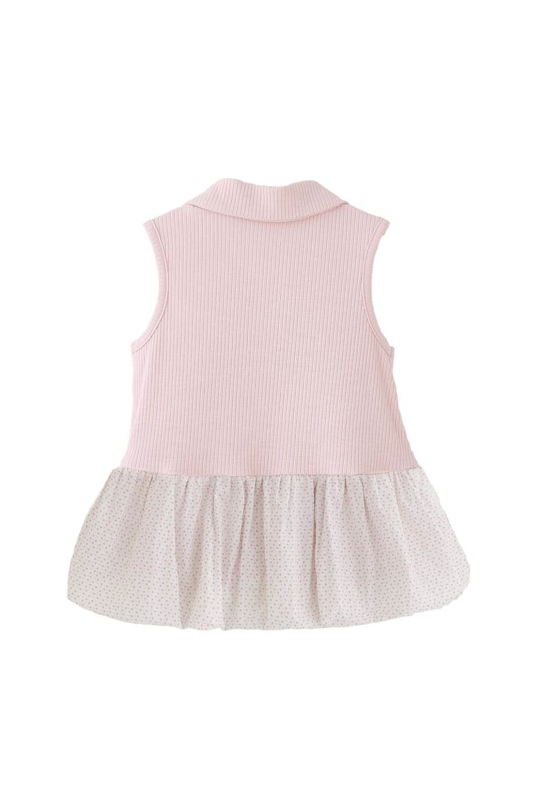 Dotted Collar Dress, Alternate, color, Pink