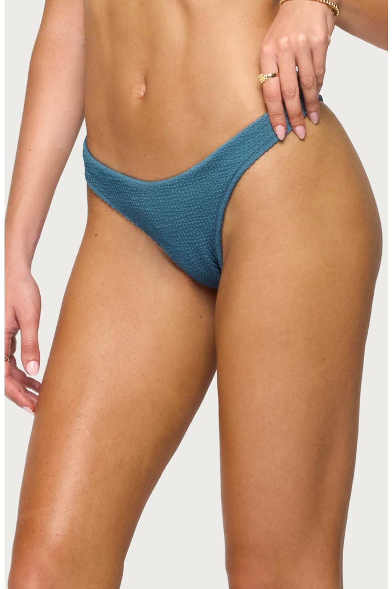 Oasis Scrunch Bikini Bottoms, Alternate, color, BLUE
