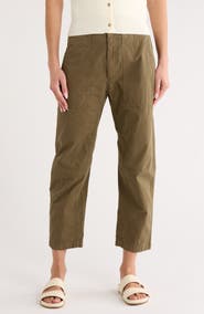 rag & bone Leyton Crop Cotton Work Pants