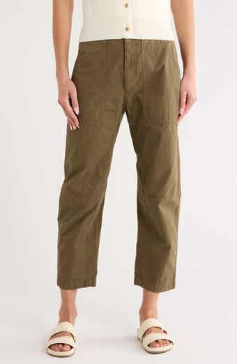 rag & bone Leyton Crop Cotton Work Pants