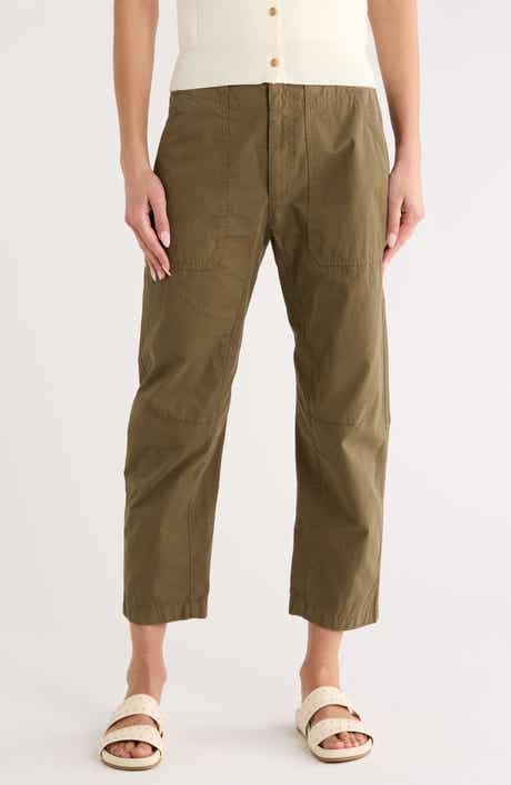 rag & bone Leyton Crop Cotton Work Pants