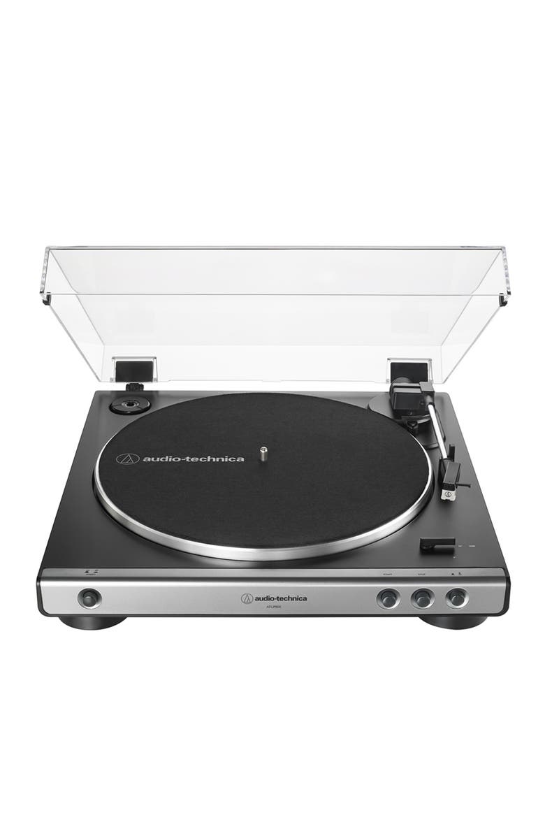 Audio-Technica AT-LP60X Fully Automatic Belt-Drive Stereo Turntable, Main, color, Gunmetal/Black