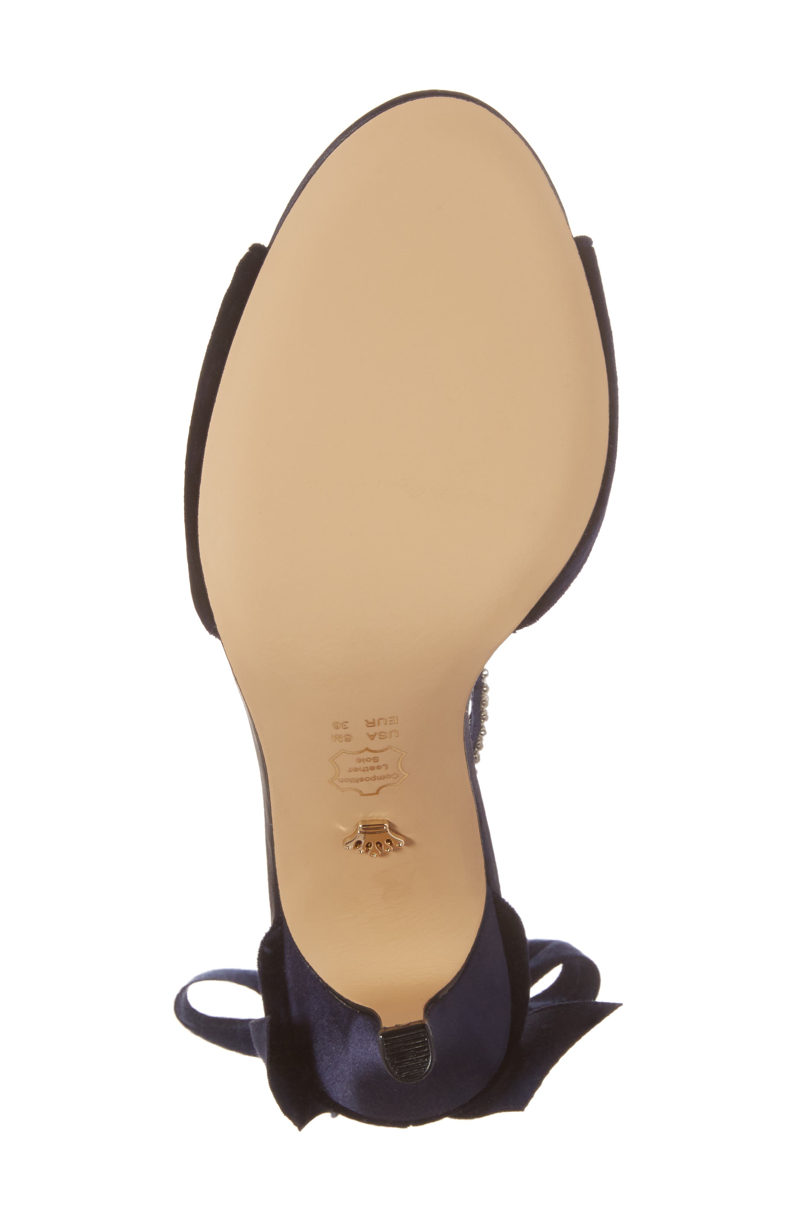 Nina 'Vinnie' Crystal Embellished Ankle Strap Sandal, Alternate, color, 