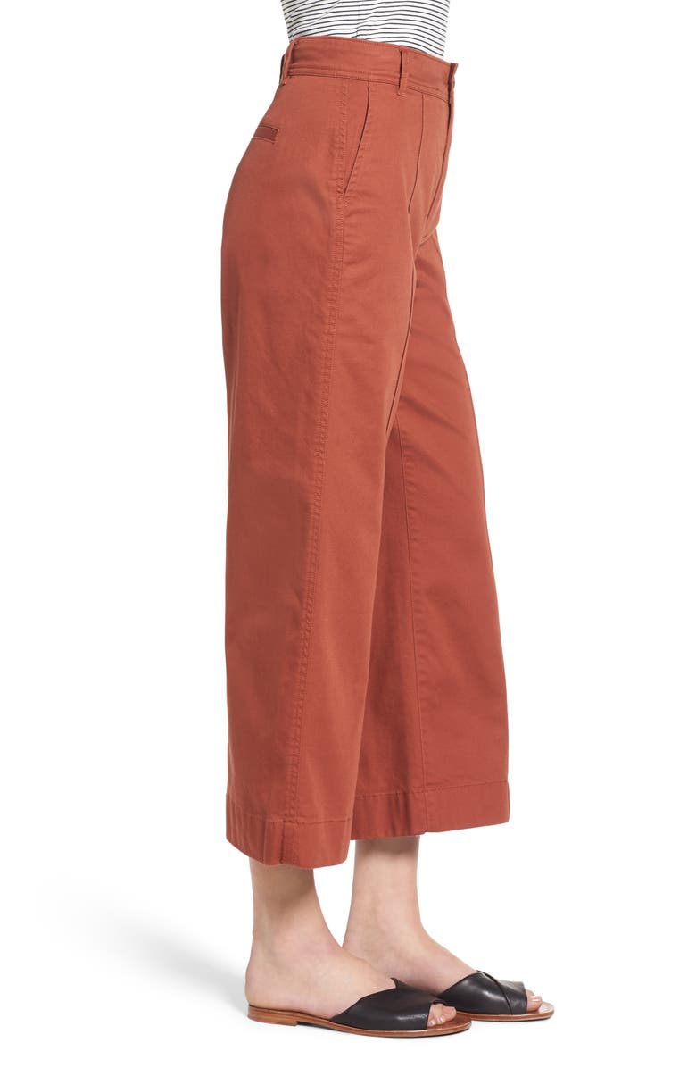 Madewell Langford Crop Wide Leg Pants, Alternate, color, 