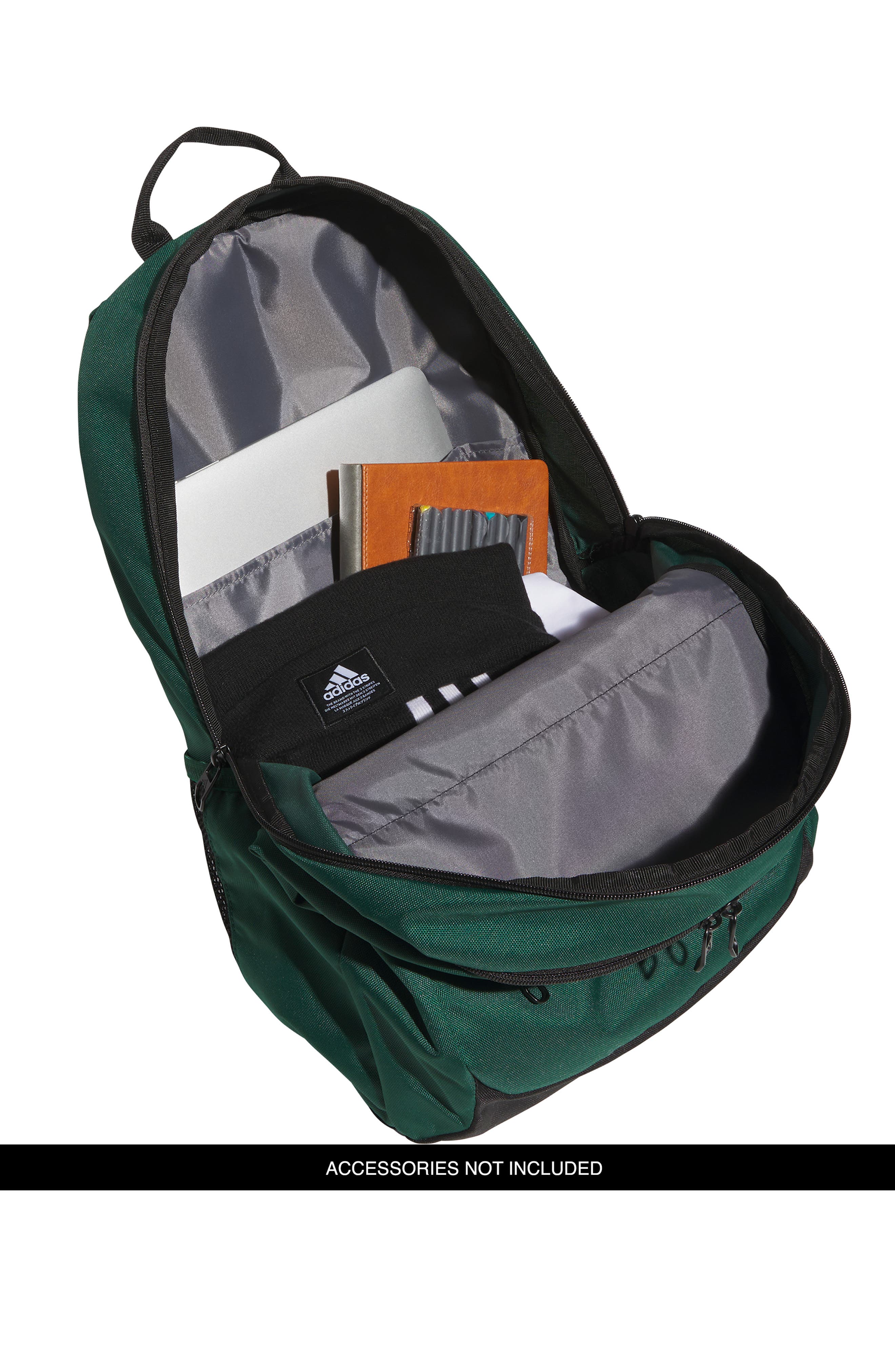 adidas Kids' Striker 3 Backpack, Alternate, color, Team Dark Green