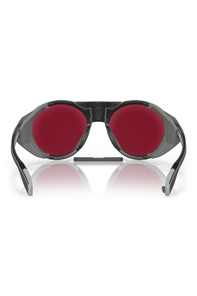 Clifden 54mm Round Sunglasses, Alternate, color, MATTE BLACK / PRIZM SNOW