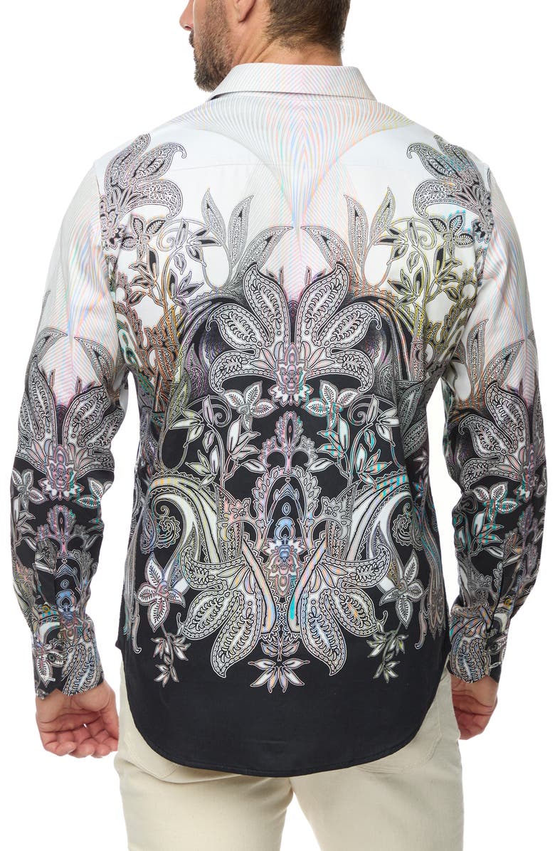 Robert Graham Kinkade Classic Fit Paisley Print Cotton Button-Up Shirt, Alternate, color, 