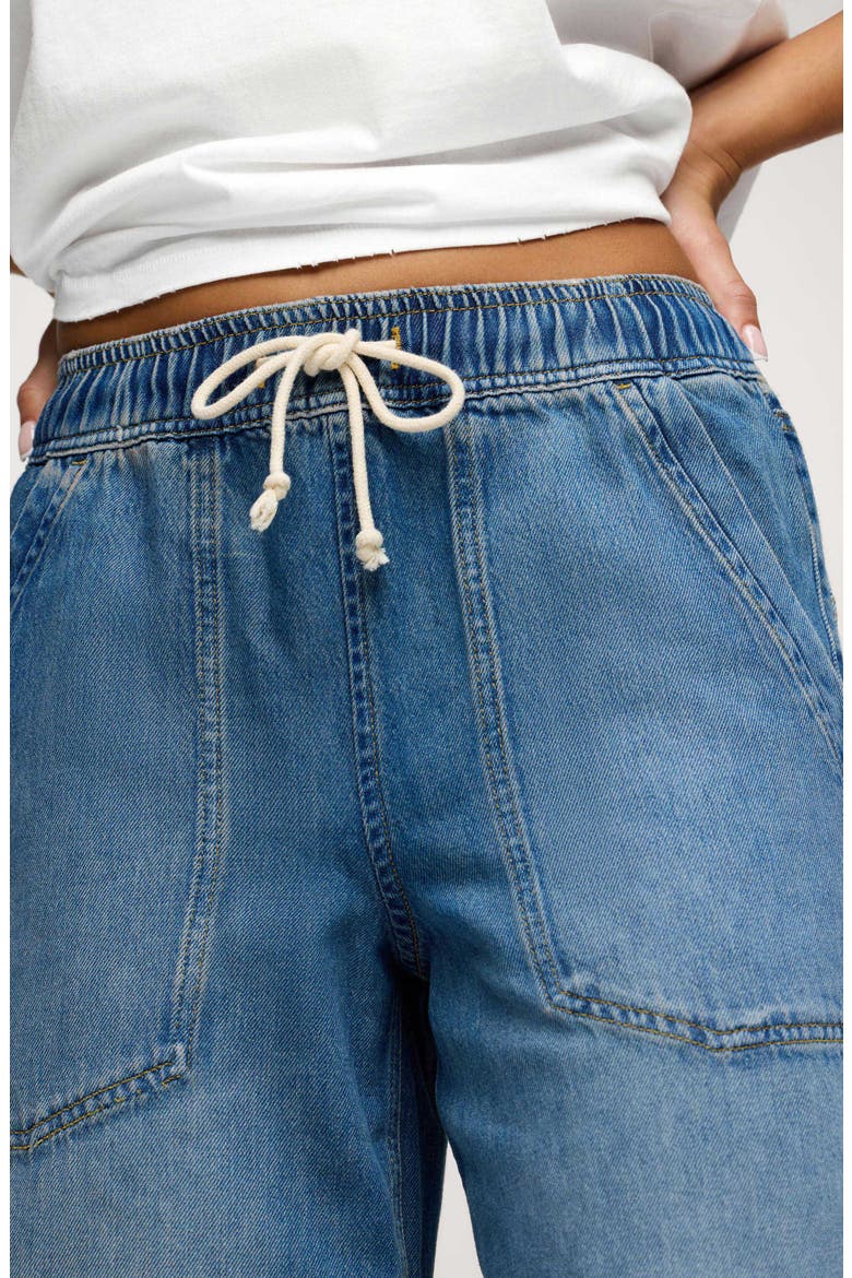 Wide Leg Drawstring Jeans, Alternate, color, ATHENS WASH