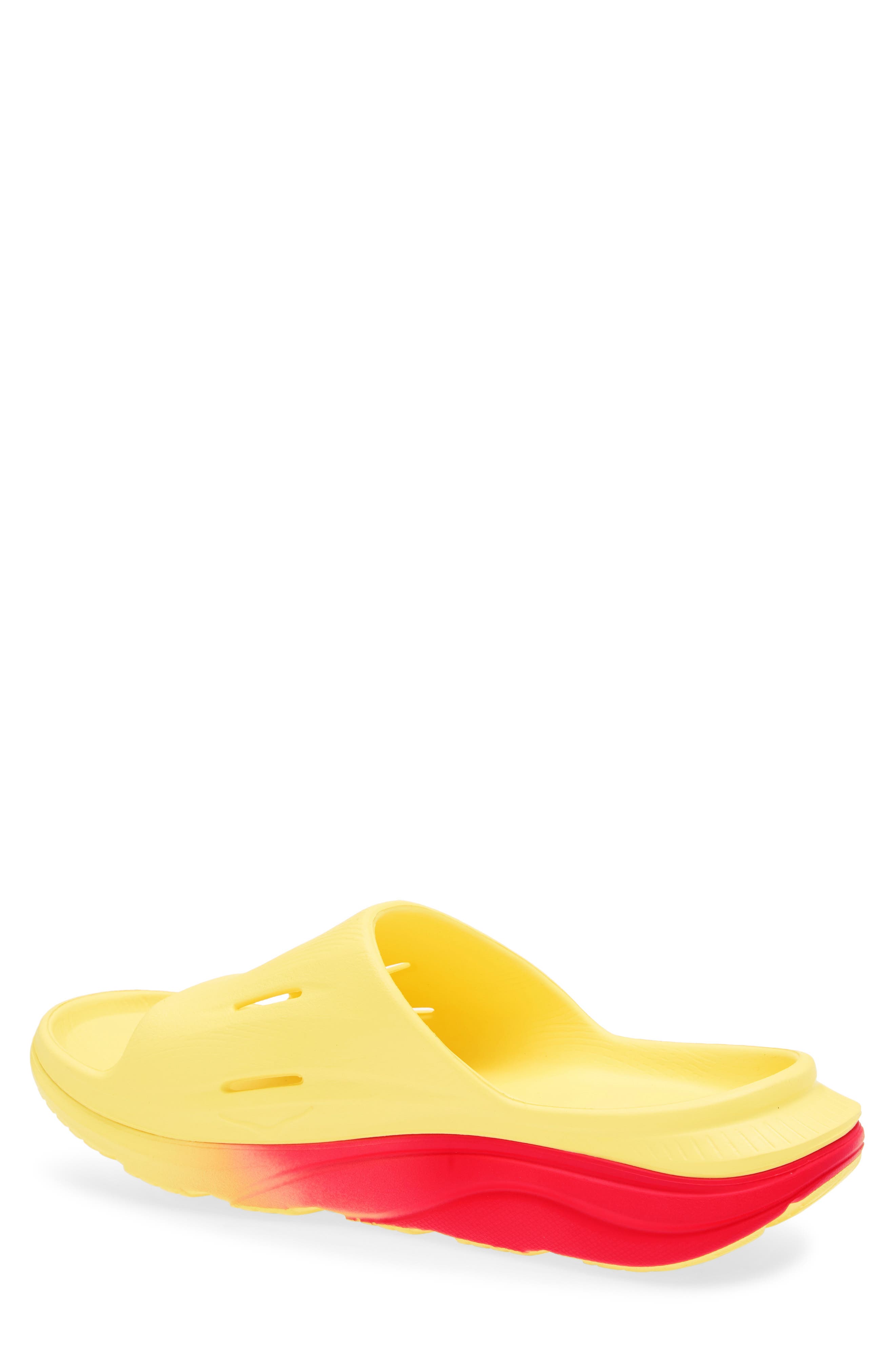 HOKA Gender Inclusive Ora Recovery Slide 3 Sandal, Alternate, color, Poppy / Cerise