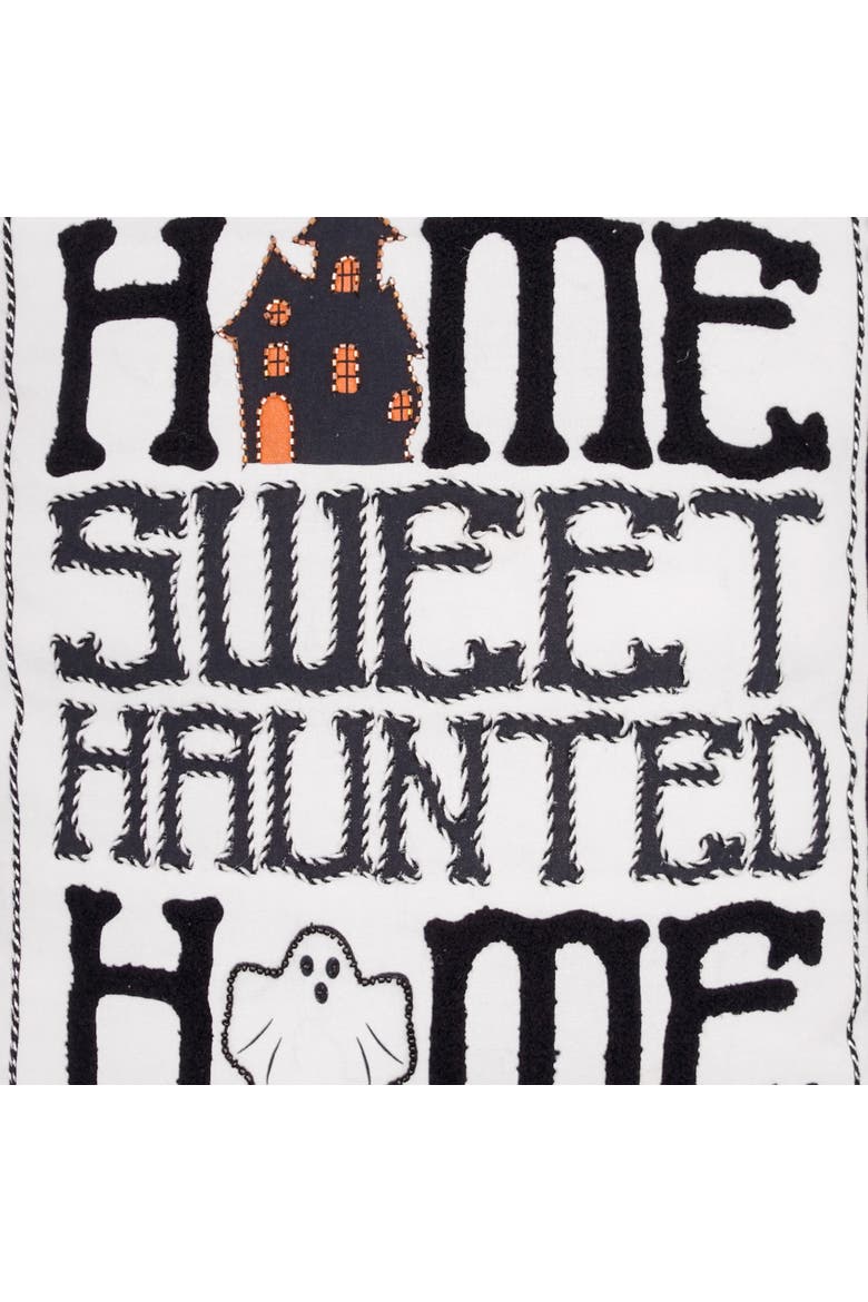 Halloween Sweet Haunted Home Tombstone Accent Pillow, Alternate, color, Black