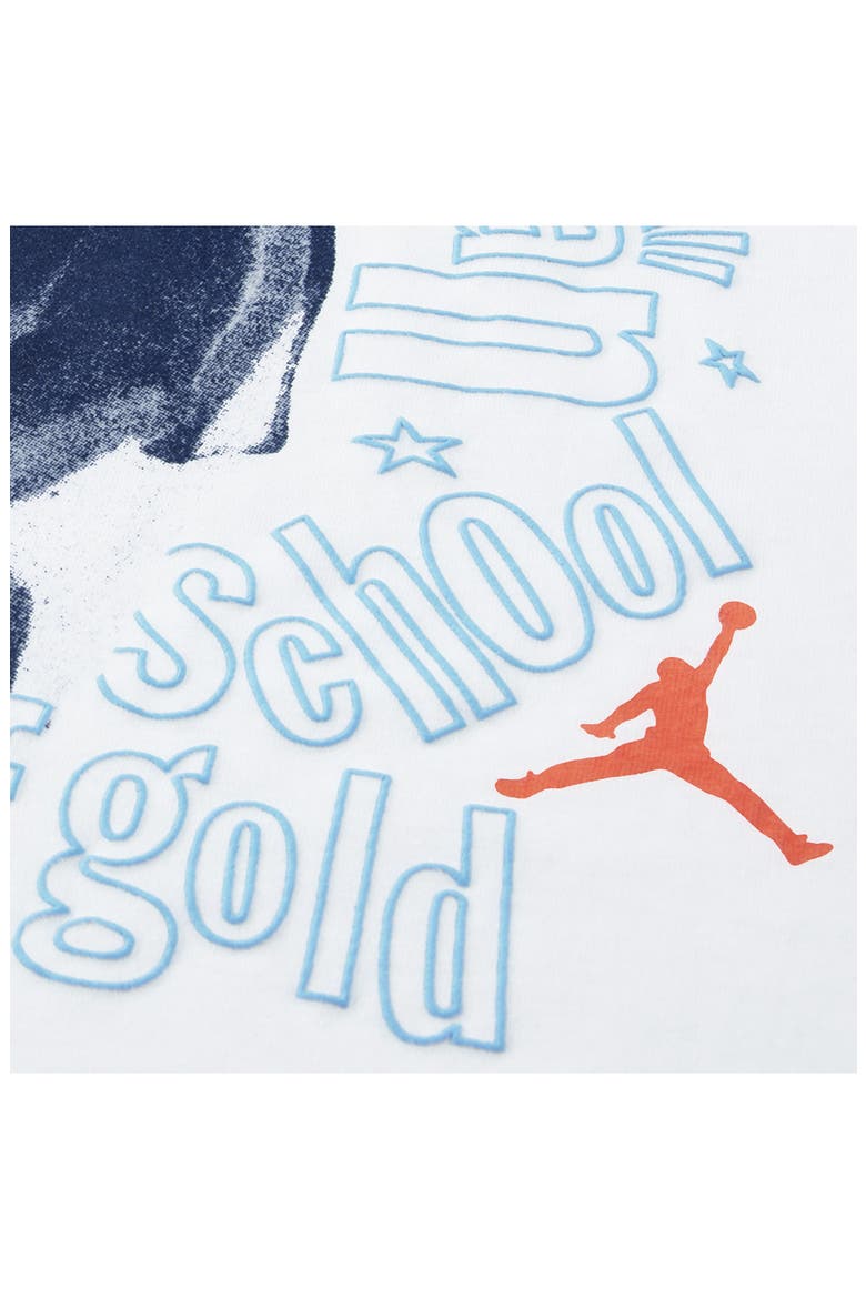 Kids' MJ Flight Scrabble T-Shirt, Alternate, color, WHITE