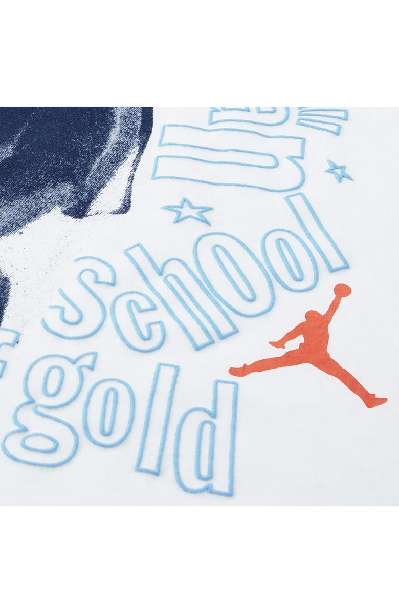 Jordan Kids' MJ Flight Scrabble T-Shirt, Alternate, color, White