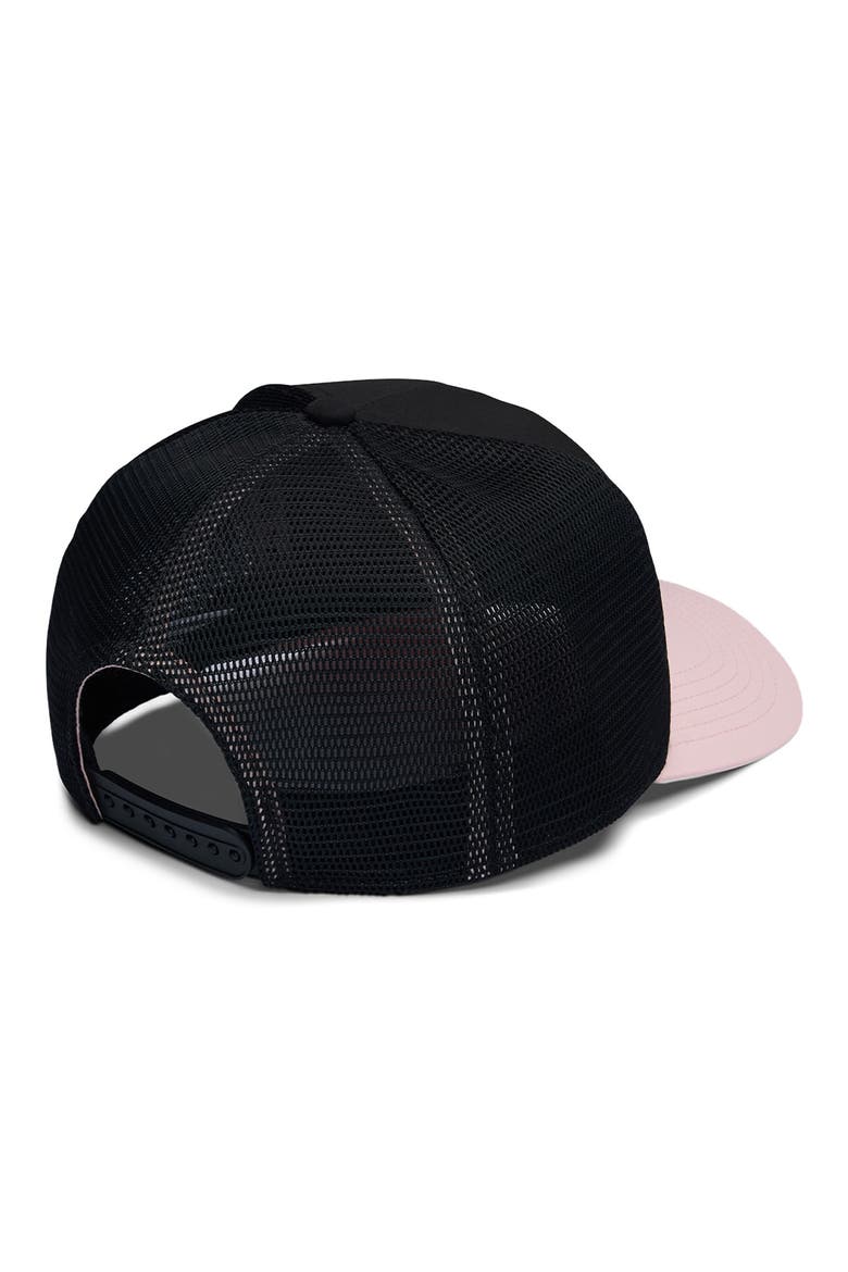 Peace Love Studio Trucker Baseball Cap, Alternate, color, BLACK